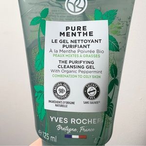Yves Rocher pure menthe purifying cleansing gel with organic peppermint